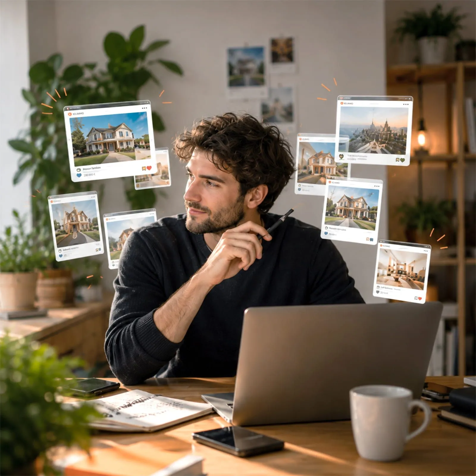 Un agent immobilier n’a pas besoin de publier tous les jours. Il a besoin d’être visible au bon endroit.